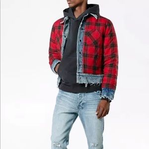 NWT AMIRI Reversable Trucker Flannel retail $2750